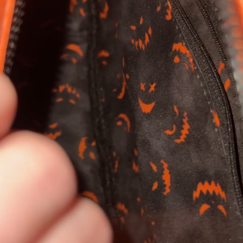 Orange Pumpkin Backpack with Black Details - Picture 3 of 3